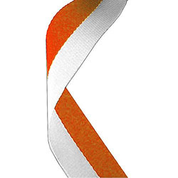 Orange White Ribbon
