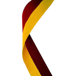 Maroon Gold Ribbon