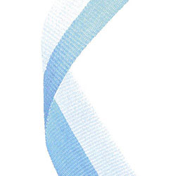 Light Blue White Ribbon