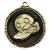 Power Boot Medal Antique Gold 50mm - view 1