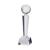 Interceptor Football Crystal Award 240mm - view 1