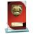 Seismic Red Glass Football Plaque 150mm - view 1