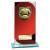 Seismic Red Glass Football Plaque 190mm - view 1