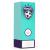 Teal Geo Football Shield Trophy 17cm - view 1