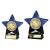 Blue Superstar Goalkeeper Trophy 110mm - view 2