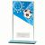 Mustang Blue Glass Football Plaque 160mm - view 1