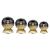 Elite Metallic Black Gold Football Trophy 185mm - view 2