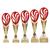 Supreme Plastic Cup Gold & Red 310mm - view 2