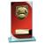 Seismic Red Glass Football Plaque 170mm - view 1