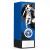 Blue Geo Female Footballer Trophy 17cm - view 1