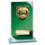 Seismic Green Glass Football Plaque 170mm - view 1