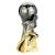 Trailblazer Gunmetal Gold Female Footballer 230mm - view 1