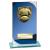 Seismic Blue Glass Football Plaque 170mm - view 1