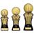 Strike Force Bright Gold Football Trophy 16cm - view 2