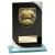 Seismic Black Glass Football Plaque 150mm - view 1