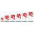 Mustang Red Glass Football Plaque 140mm - view 2