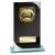 Seismic Black Glass Football Plaque 170mm - view 1