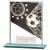 Mustang Black Glass Football Plaque 110mm - view 1