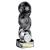 Hat-Trick Strike Black Silver Football Trophy 16cm - view 1