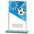 Mustang Blue Glass Football Plaque 140mm - view 1
