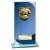 Seismic Blue Glass Football Plaque 190mm - view 1