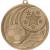 55mm Iconic Football Medal Gold - view 1