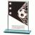 Mustang Black Glass Football Plaque 80mm - view 1