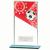 Mustang Red Glass Football Plaque 160mm - view 1