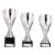 Rising Stars Premium Plastic Trophy Silver 200mm - view 2