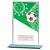 Mustang Green Glass Football Plaque 140mm - view 1