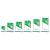 Mustang Green Glass Football Plaque 140mm - view 2