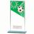 Mustang Green Glass Football Plaque 180mm - view 1