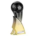 Firestorm Black Football Trophy 19cm