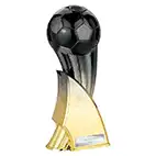 Firestorm Black Football Trophy 24cm