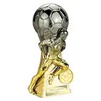 Trailblazer Gunmetal Gold Female Footballer 160mm *