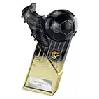 Gold Marauders Boot Ball Trophy 190mm Gold Marauders Boot Ball Trophy 190mm