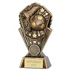 Antique Gold Cosmos 2D Football Boot & Ball 175mm