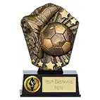 Black Antique Gold Cosmos Mini Boot & Ball Football 125mm Black Antique Gold Cosmos Mini Boot & Ball Football 125mm