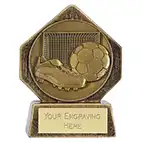 Antique Gold Pocket Peak Vision Football  8cm Antique Gold Pocket Peak Vision Football  8cm