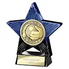 Blue Superstar Goalkeeper Trophy 110mm