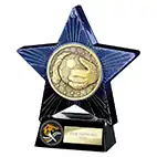 Blue Superstar Goalkeeper Award 140mm