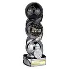Hat-Trick Strike Black Silver Most Improved Player 190mm