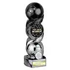 Hat-Trick Strike Black Silver Top Goal Scorer 240mm