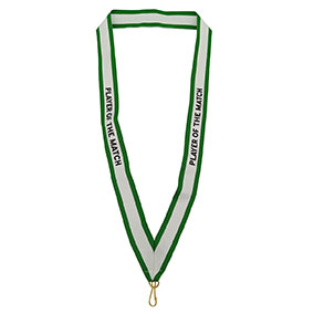 Green Player Of The Match Ribbon 25mm