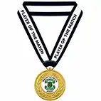 Black Player Of The Match Ribbon 25mm