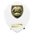 Cobra White Football Shield 150mm