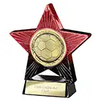 Red Superstar Football Trophy 110mm