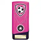 Pink Prime Football Trophy 160mm