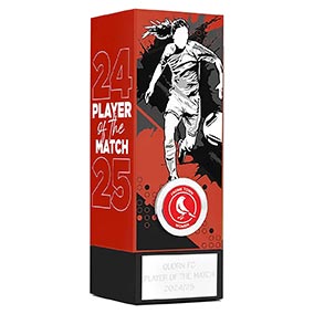 Red Geo Female Player of the Match 17cm