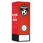 Red Geo Icon Player of the Match 17cm